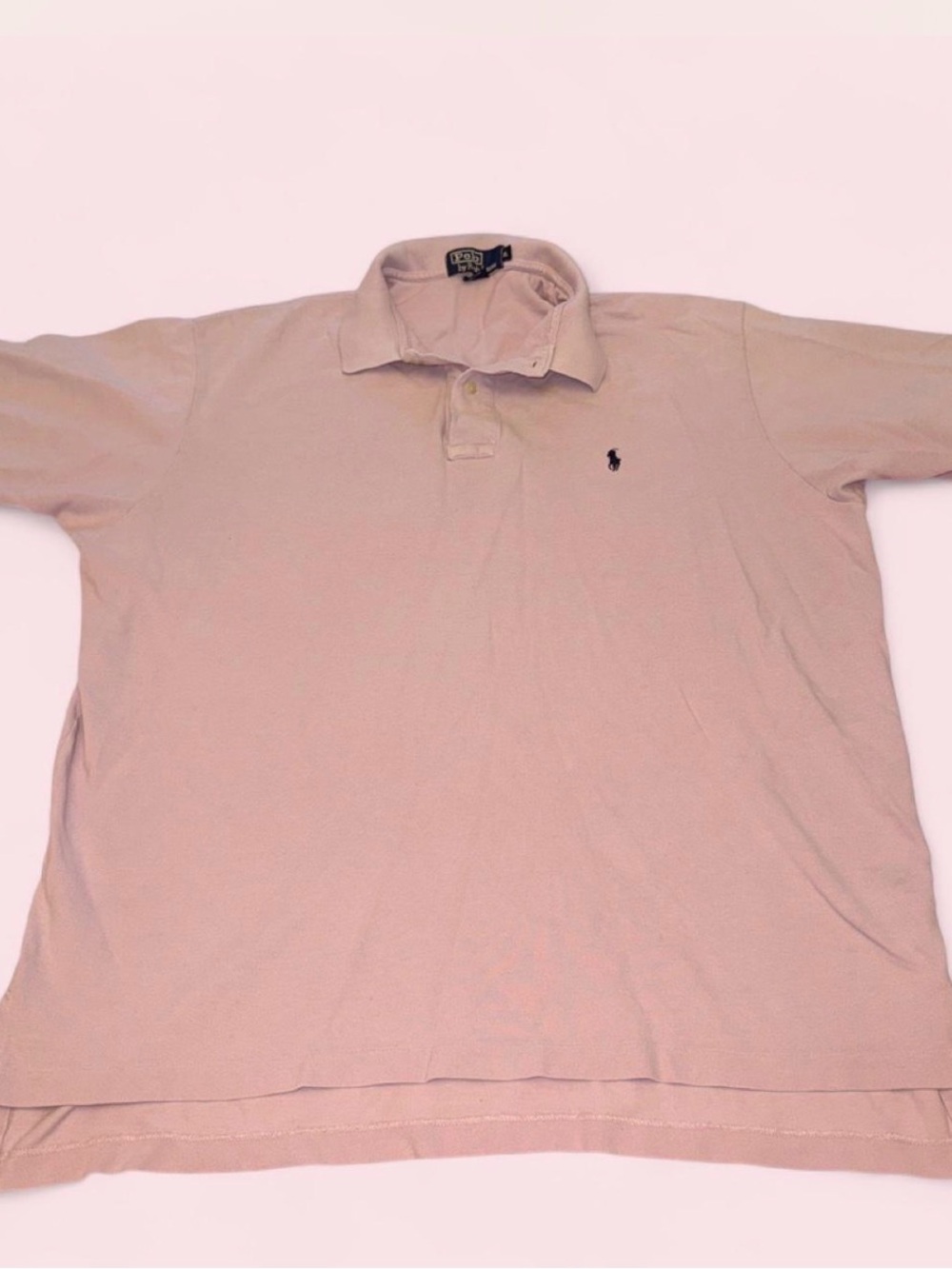 Polo by Ralph Lauren Men's Polo in Pale Pink